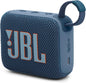 JBL Go 4 in Blue - Portable Bluetooth Speaker Box Pro Sound, Deep Bass and Playtime Boost Function - Waterproof and Dustproof - 7 Hours Runtime - T