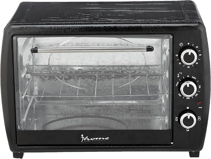 iHome Electric Oven KI-5100 40 Liter 1200W,Grill,Timer 90m,Thermostat,Black (International Warranty)