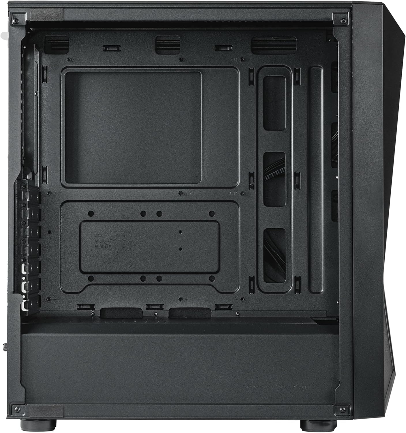 Cooler Master CMP 520 PC Case - Mid-Tower ATX Chassis with Mesh Geode Front Intake, 3 x 120mm ARGB Fans, Tempered Glass Side Panel, Versatile Cooling & Component Support, Breathable PSU Shroud