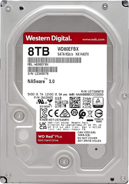 Western Digital WD Red Plus 8TB SATA 6Gb/s 3.5" HDD