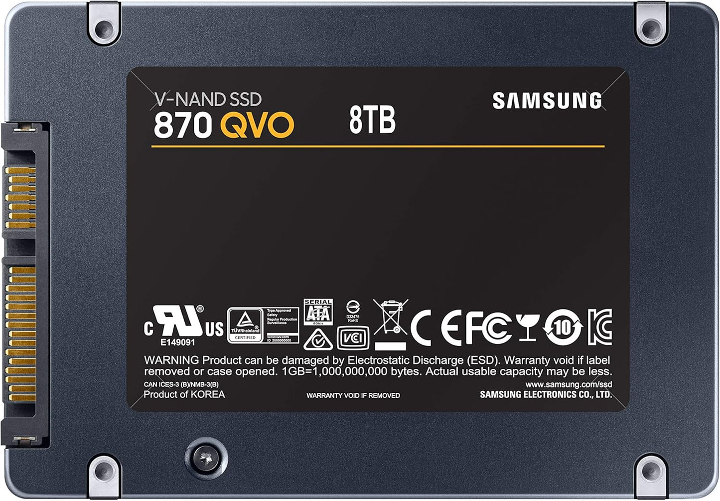 Samsung 1TB 870 QVO Internal SSD - MZ-77Q1T0BW - T