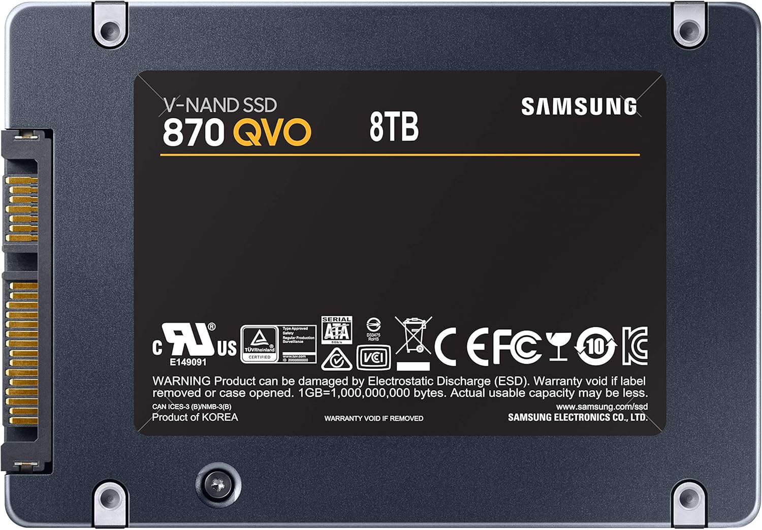 Samsung 1TB 870 QVO Internal SSD - MZ-77Q1T0BW - T