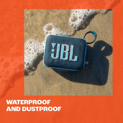 JBL Go 4 - Ultra-Portable, Waterproof and Dustproof Bluetooth Speaker, Big Pro Sound with Punchy bass, 7-Hour Built-in Battery, Made in Part with Recycled Materials (Pink)