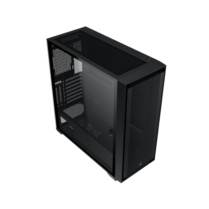 XIGMATEK Anubis Pro Mesh ARGB With 3x 120 mm + 1x 120mm ARGB Fans — EATX,U3x1+U2x2,Left Magnetic TG,3PCS 140mm X40A & 1PC 120mm X20A & ARGB PCB - EN7135 - T