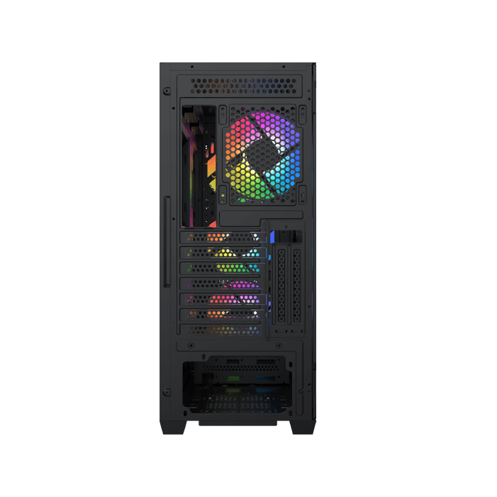 XIGMATEK Anubis Pro Mesh ARGB With 3x 120 mm + 1x 120mm ARGB Fans — EATX,U3x1+U2x2,Left Magnetic TG,3PCS 140mm X40A & 1PC 120mm X20A & ARGB PCB - EN7135 - T