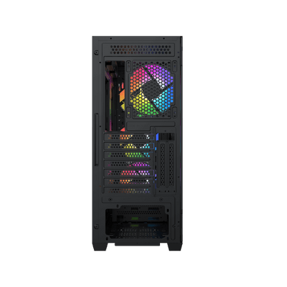 XIGMATEK Anubis Pro Mesh ARGB With 3x 120 mm + 1x 120mm ARGB Fans — EATX,U3x1+U2x2,Left Magnetic TG,3PCS 140mm X40A & 1PC 120mm X20A & ARGB PCB - EN7135 - T