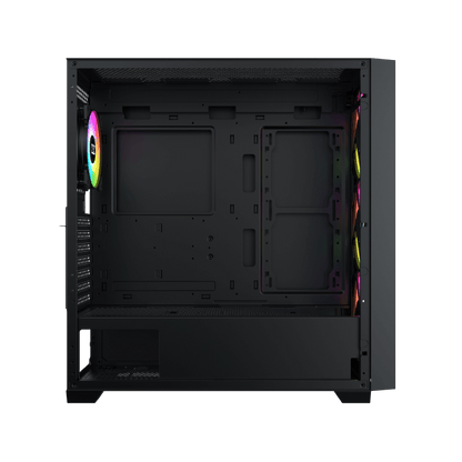 XIGMATEK Anubis Pro Mesh ARGB With 3x 120 mm + 1x 120mm ARGB Fans — EATX,U3x1+U2x2,Left Magnetic TG,3PCS 140mm X40A & 1PC 120mm X20A & ARGB PCB - EN7135 - T