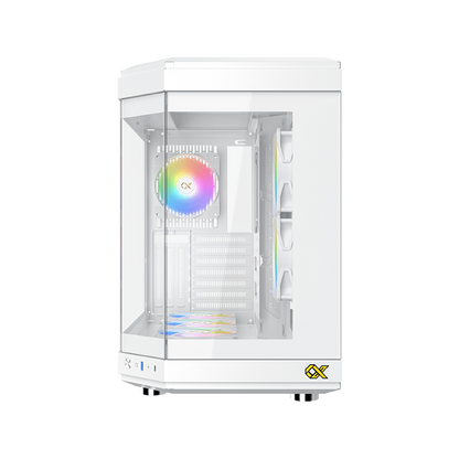 XIGMATEK CUBI Arctic — WH, EATX, U3x1+Type C, 3PCS TG, 6PCS Z20A Arctic & Galaxy II Fan Control Kit - T