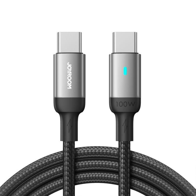 JR - S-CC100A10 Extraordinary Series 100W Type-C to Type-C Fast Charging Data Cable 1.2m-Black