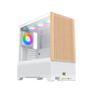 XIGMATEK Endorphin WD Arctic — WH,EATX,U3x1 & Type Cx1,Wood Frontpanel & Left TG,4PCS S20A Arctic&Galaxy II Box & Remote - T