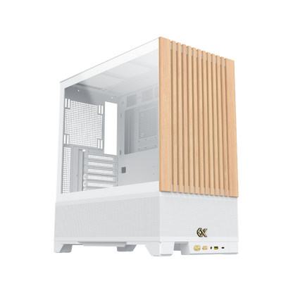 XIGMATEK Endorphin WD Arctic — WH,EATX,U3x1 & Type Cx1,Wood Frontpanel & Left TG,4PCS S20A Arctic&Galaxy II Box & Remote - T