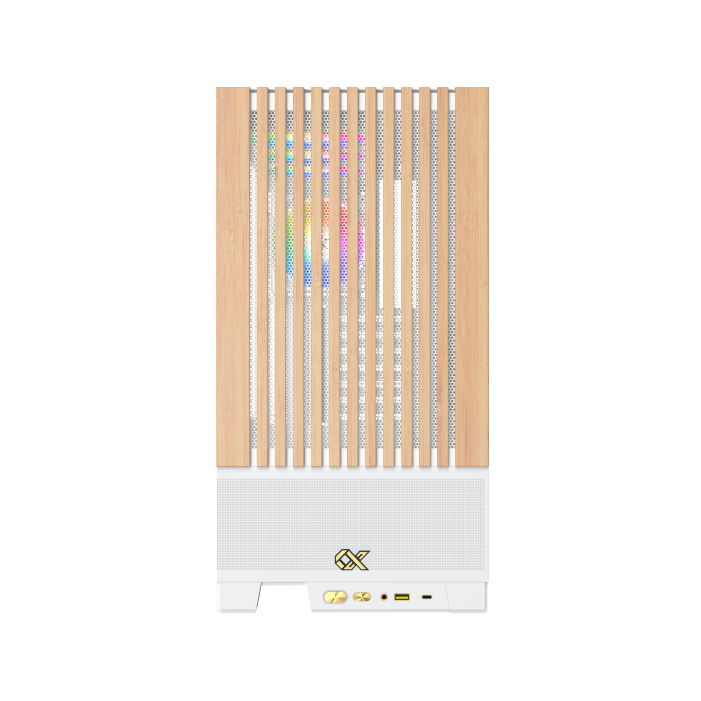 XIGMATEK Endorphin WD Arctic — WH,EATX,U3x1 & Type Cx1,Wood Frontpanel & Left TG,4PCS S20A Arctic&Galaxy II Box & Remote - T