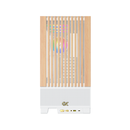 XIGMATEK Endorphin WD Arctic — WH,EATX,U3x1 & Type Cx1,Wood Frontpanel & Left TG,4PCS S20A Arctic&Galaxy II Box & Remote - T