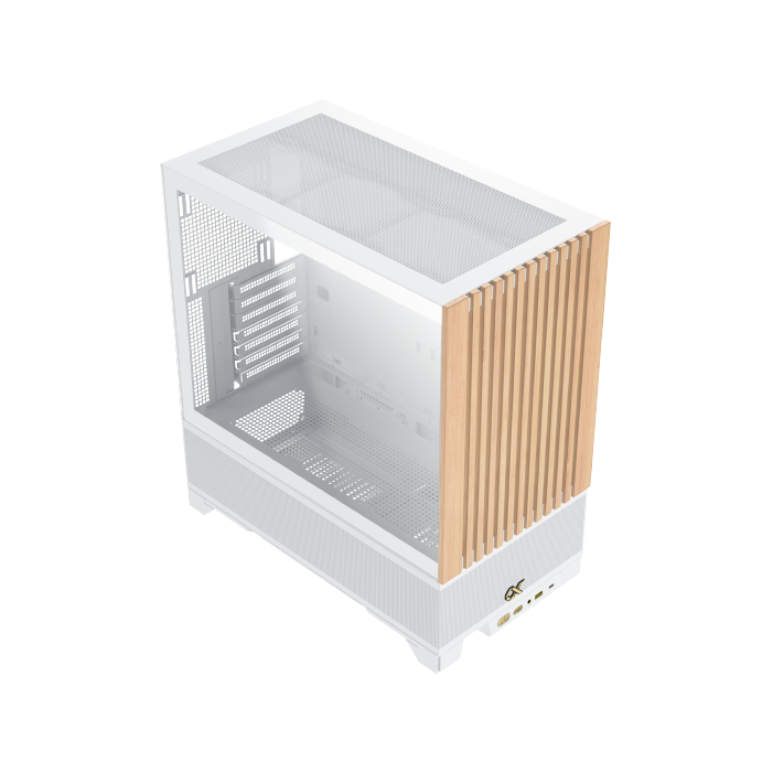 XIGMATEK Endorphin WD Arctic — WH,EATX,U3x1 & Type Cx1,Wood Frontpanel & Left TG,4PCS S20A Arctic&Galaxy II Box & Remote - T