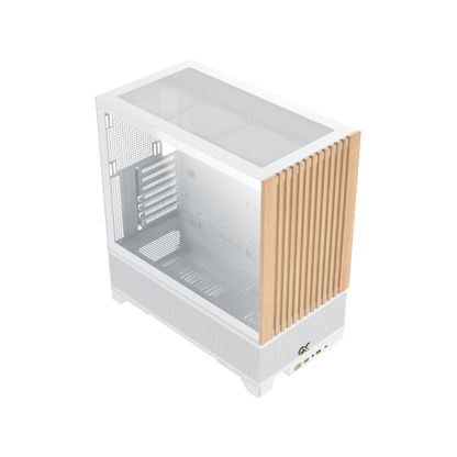 XIGMATEK Endorphin WD Arctic — WH,EATX,U3x1 & Type Cx1,Wood Frontpanel & Left TG,4PCS S20A Arctic&Galaxy II Box & Remote - T
