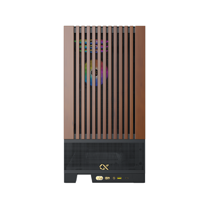 XIGMATEK Endorphin WD — Black,EATX,U3x1 & Type Cx1,Wood Frontpanel & Left TG, 4PCS S20A&Galaxy II Box & Remote - T