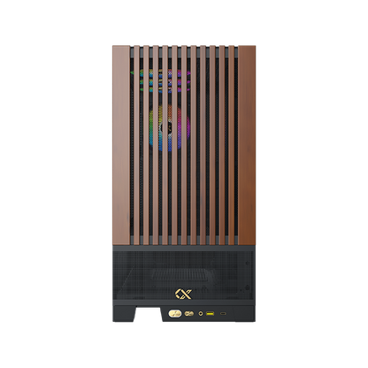 XIGMATEK Endorphin WD — Black,EATX,U3x1 & Type Cx1,Wood Frontpanel & Left TG, 4PCS S20A&Galaxy II Box & Remote - T