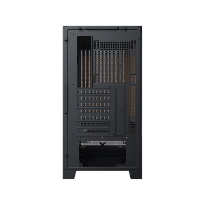 XIGMATEK Endorphin WD — Black,EATX,U3x1 & Type Cx1,Wood Frontpanel & Left TG, 4PCS S20A&Galaxy II Box & Remote - T