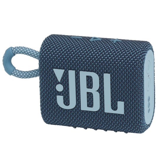 JBL GO 3 Portable Waterproof Bluetooth Speaker - Blue-Small - T