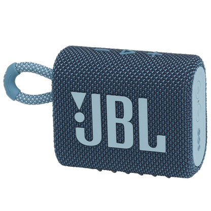 JBL GO 3 Portable Waterproof Bluetooth Speaker - Blue-Small - T