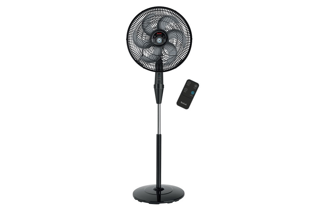 Tefal Silence Force Anti-Mosquito Repellent Stand Fan With Remote Control, 16 Inch, Black - VG4135EE - T