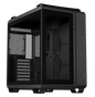 ASUS TUF Gaming GT502 Black ATX Mid-Tower Computer Case,Front Panel RGB Button,USB 3.2 Type-C,2x USB 3.0 Ports,Tool-free Side Panel,ARGB Hub, 360mm and 280mm Radiator compatible, Fabric Handle on top.