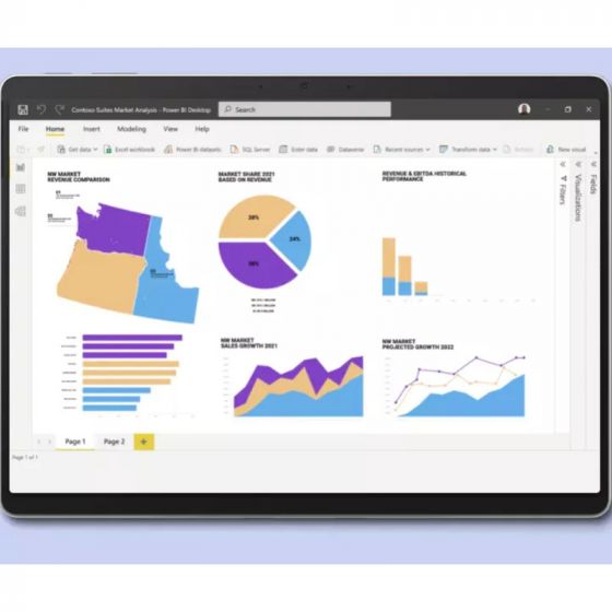 Microsoft Surface Pro 9, 2-in-1 Laptop Business Laptop, Intel Core i7-1255U, 256GB SSD, 16GB RAM, Intel Iris Xe Graphics, 13 Inch, Windows 11 - Green - T