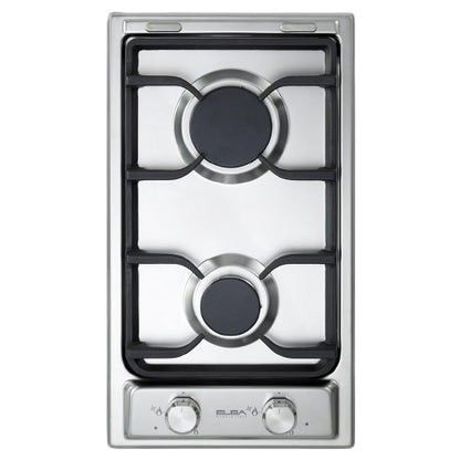 Elba Gas stove 30 cm - 2 gas burners - Stainless steel - Integrated electric - EN35-200XD