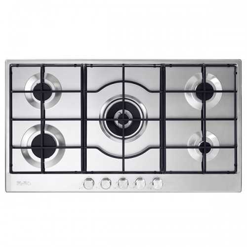 Elba - Built in Gas Cooker 90 CM, 5 Burners,Stainless Steel, Automatic Ignition -lite - ELIO 95-545 L