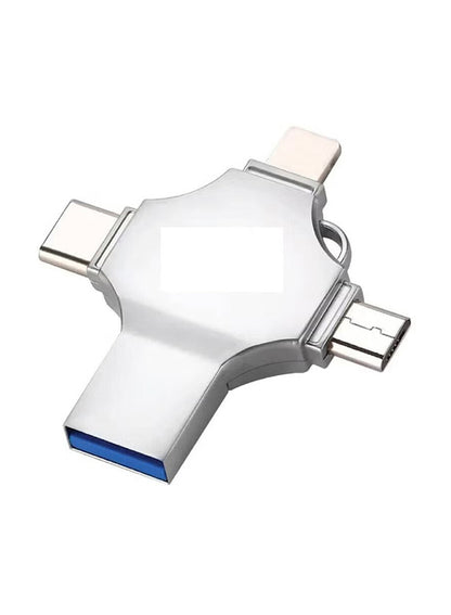 4 In 1 OTG FOR IOS USB Flash Drive - (Micro - Lightning - Type-C - USB 3.0) (256) - T