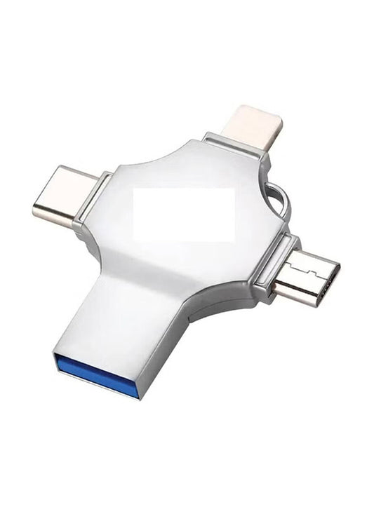 4 In 1 OTG FOR IOS USB Flash Drive - (Micro - Lightning - Type-C - USB 3.0) (256) - T