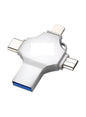 4 In 1 OTG FOR IOS USB Flash Drive - (Micro - Lightning - Type-C - USB 3.0) (256) - T