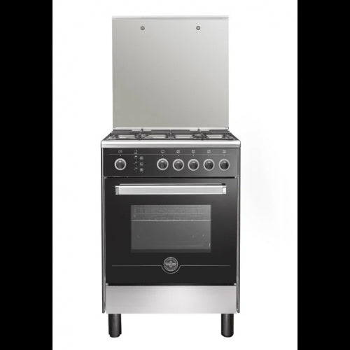 LA GERMANIA Freestanding Cooker 60 x 60, 4 Gas Burners, Stainless x Black 6C40GRB1X4AWW